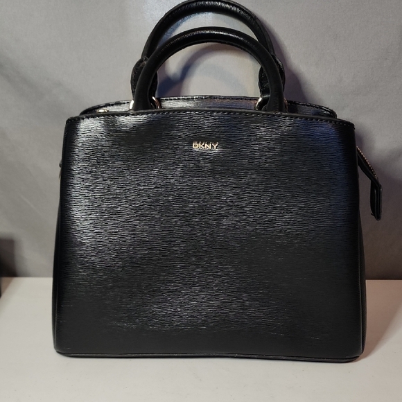 DKNY Elegant Black Satchel - Picture 1 of 14